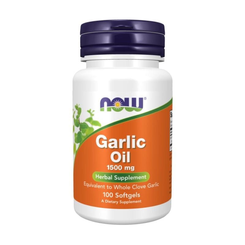 Olio d'aglio NOW (100 capsule molli)