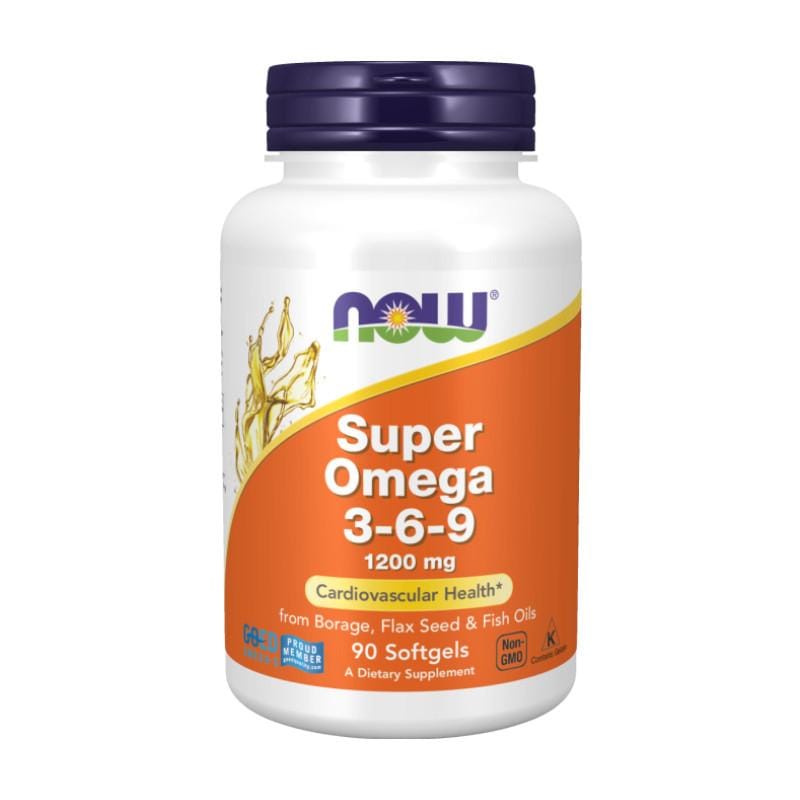 Super Omega 3-6-9 NOW, 1200 mg (90 capsule)