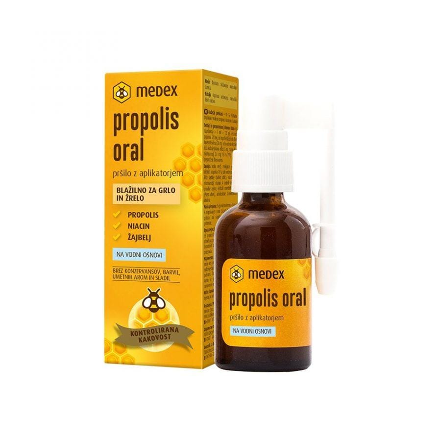 Propolis Oral su base acquosa, spray con applicatore Medex (30 ml)