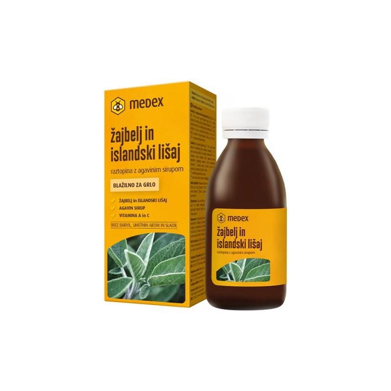 Sciroppo Salvia e lichene islandico Medex (150 ml)