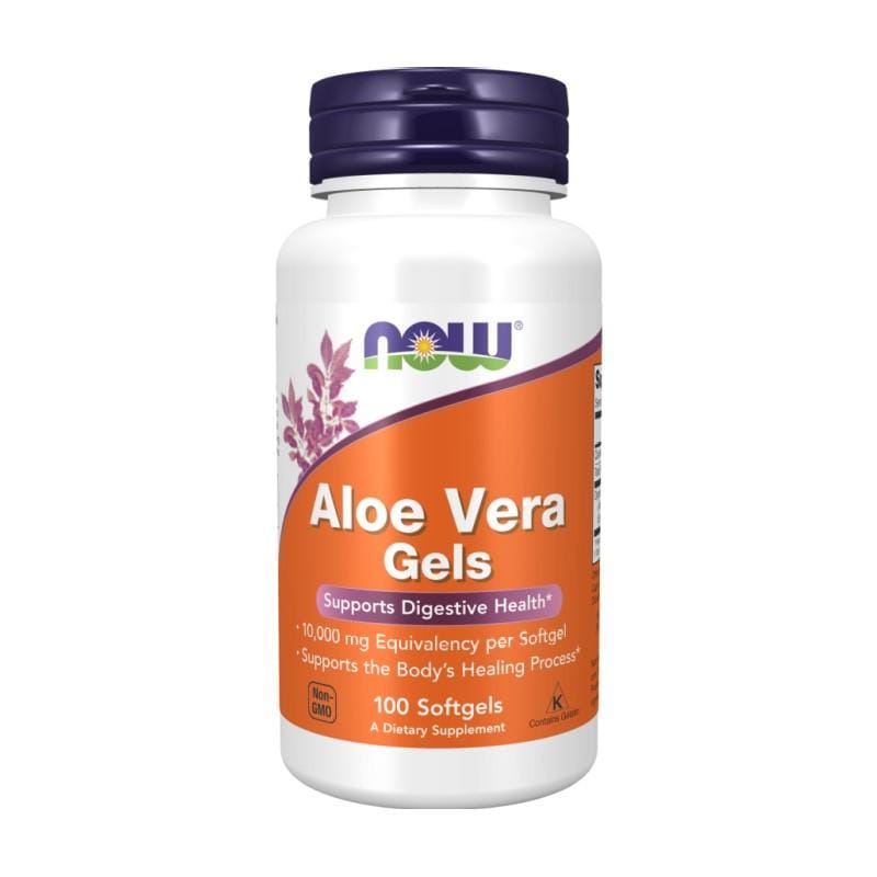 Aloe vera NOW, 10 000 mg (100 capsule molli)