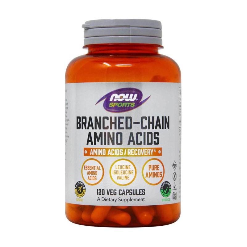 BCAA – Aminoacidi a catena ramificata NOW (120 capsule)