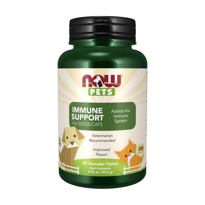Supporto per il sistema immunitario per cani e gatti NOW Pets (90 compresse masticabili)