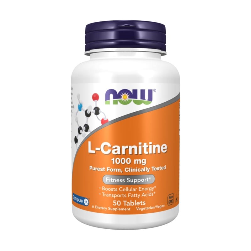 L-carnitina NOW, 1000 mg (50 compresse)