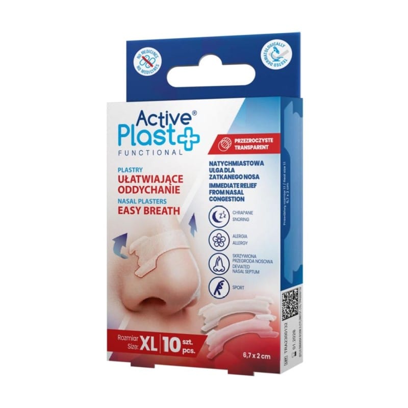 Cerotti trasparenti antirussamento XL ActivePlast (10 pezzi)