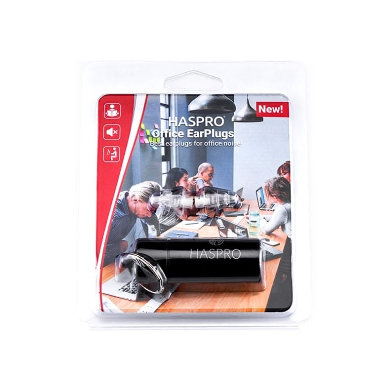 Tappi per orecchie da ufficio – trasparenti, in silicone Office Haspro (1 paio)