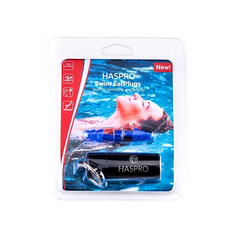 Tappi per le orecchie da nuoto – blu, in silicone Swim Haspro (1 paio)