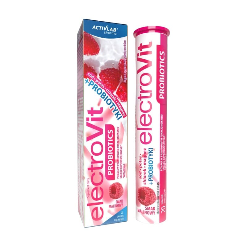 Elettroliti con probiotici al gusto lampone Activlab Pharma (20 compresse effervescenti)