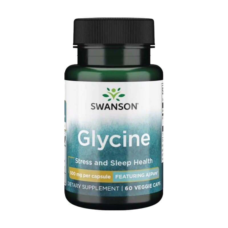 Glicina Swanson, 500 mg (60 capsule)