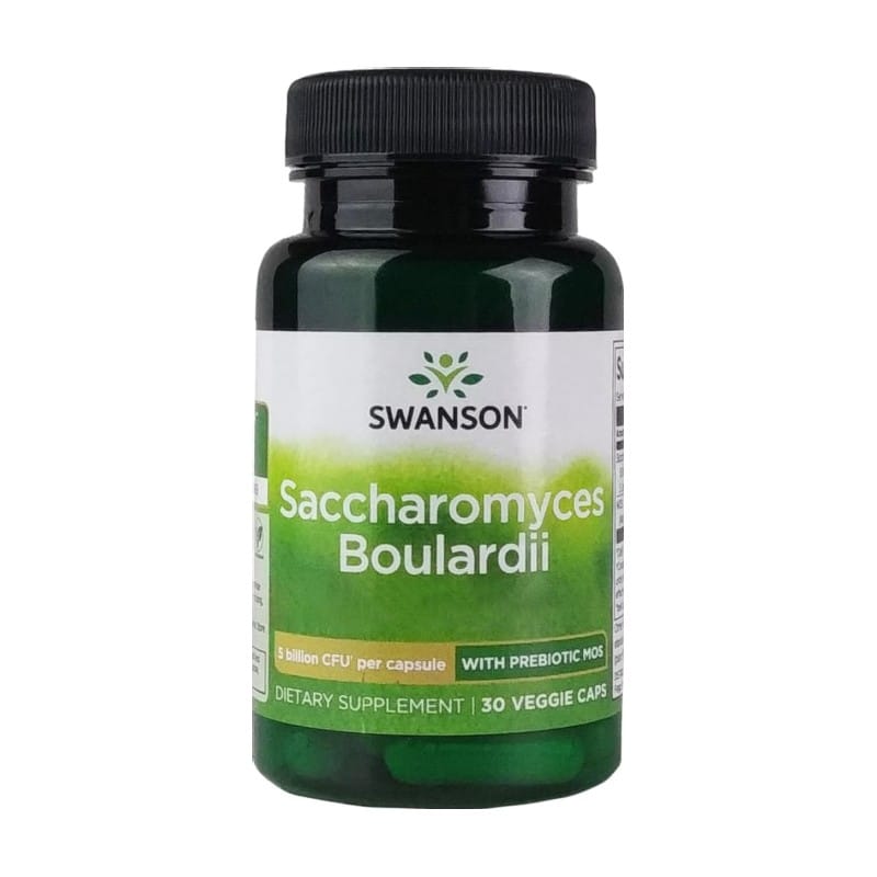 Saccharomyces boulardii con prebiotico MOS Swanson (30 capsule)