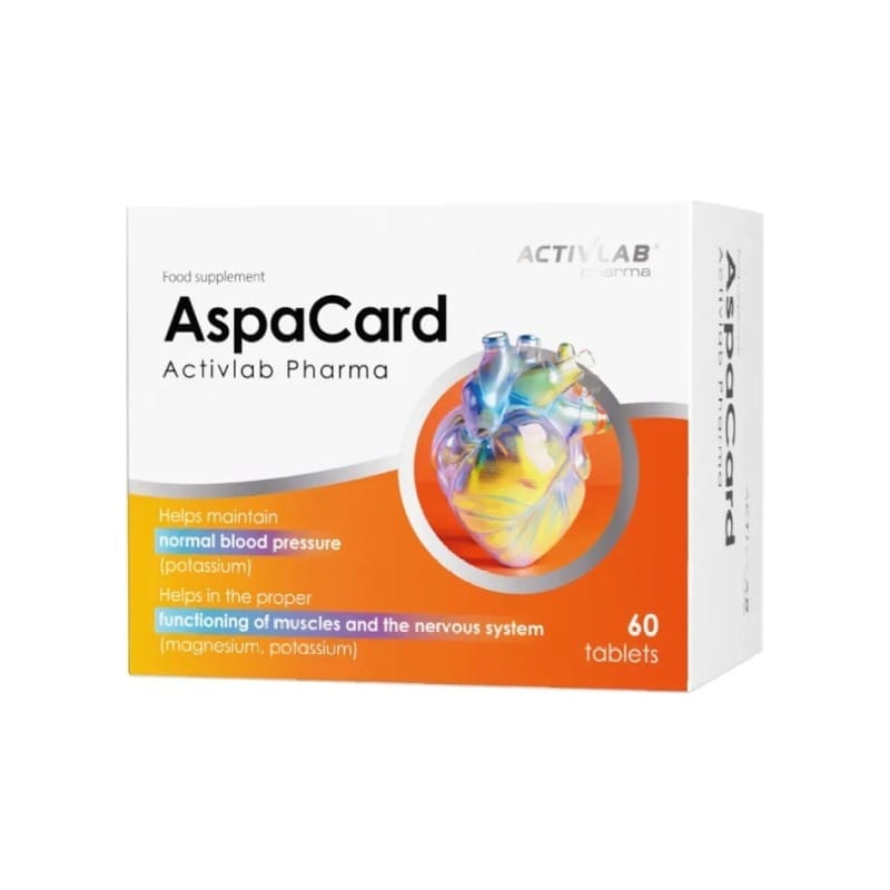 Supporto alla Pressione Sanguigna AspaCard Activlab Pharma (60 compresse)