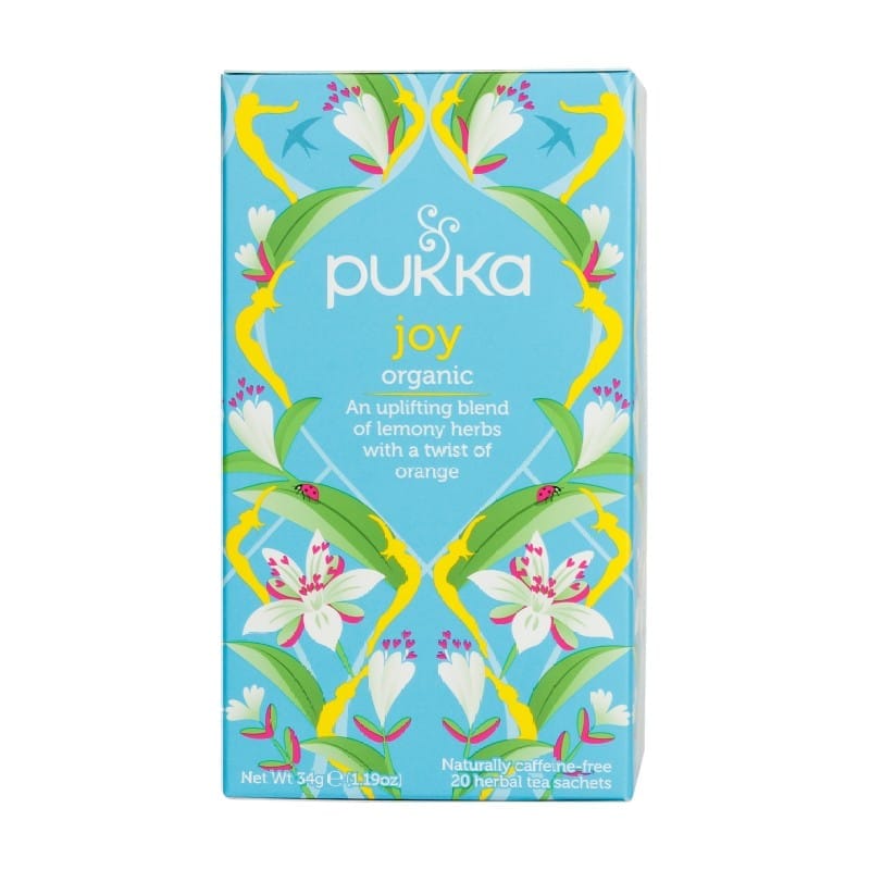 Joy feel happy – tè alle erbe biologico Pukka (20 bustine di tè)