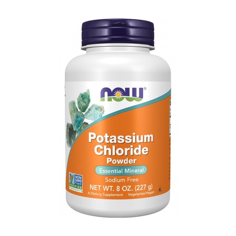 Cloruro di potassio in polvere NOW (227 g)