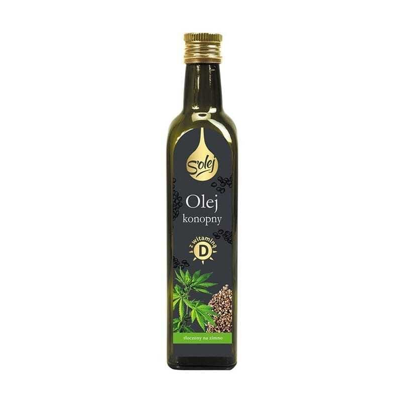 Olio di canapa con vitamina D, spremuto a freddo Oleofarm (250 ml)
