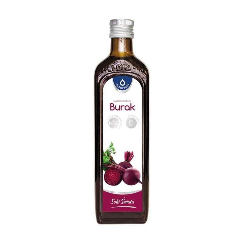 Succo di barbabietola rossa con vitamina C Oleofarm (490 ml)