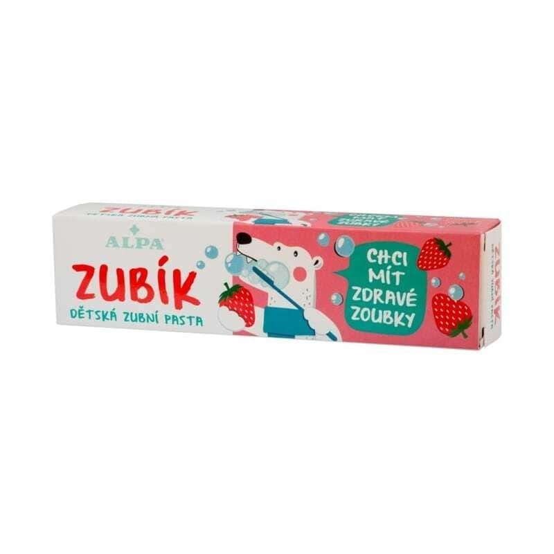 Dentifricio per bambini al gusto di fragola Zubik Alpa (60 g)