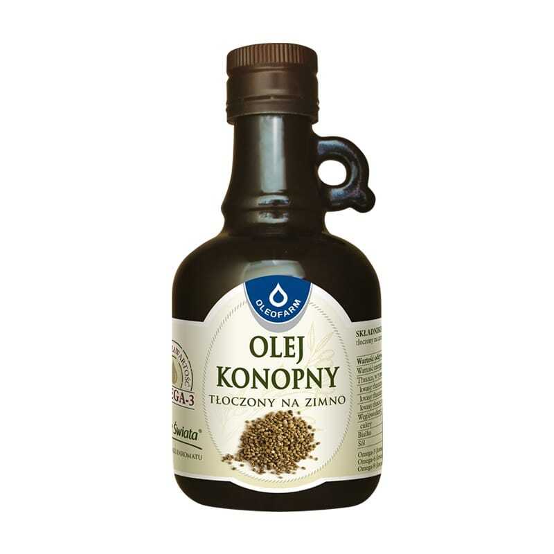 Olio di canapa, spremuto a freddo Oleofarm (250 ml)