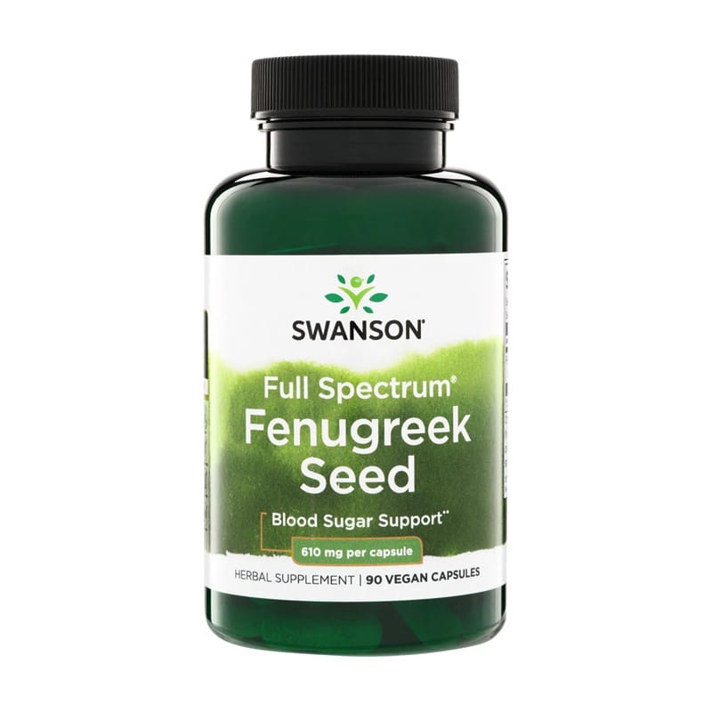 Fieno greco, Fenugreek Swanson, 610 mg (90 capsule)