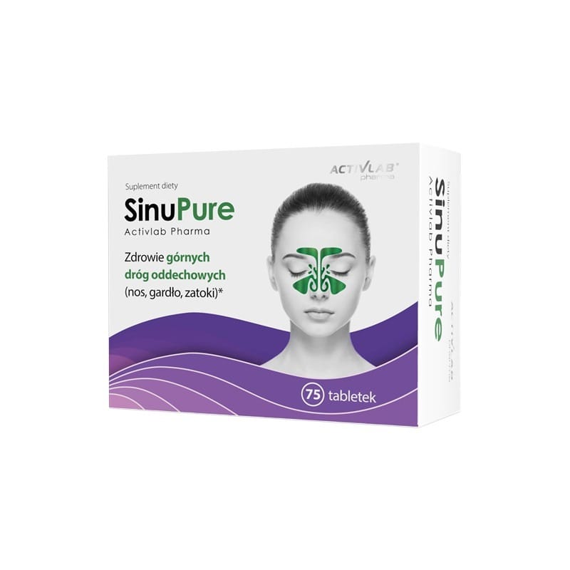 Supporto per i seni paranasali – SinuPure Activlab Pharma (75 compresse)