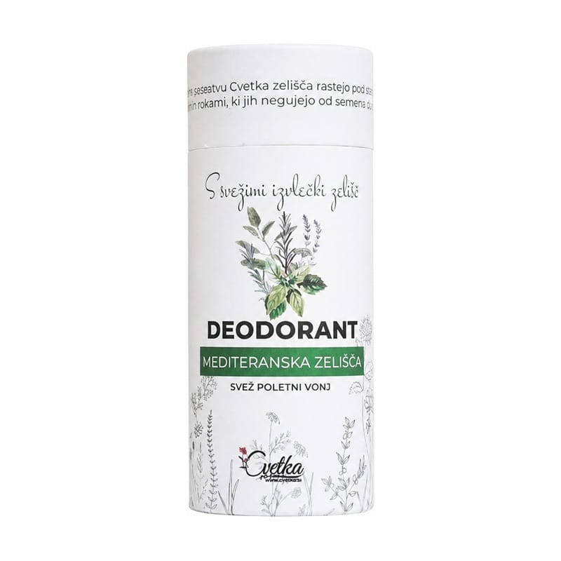 Deodorante erboristico bio Erbe mediterranee Cvetka (50 ml)