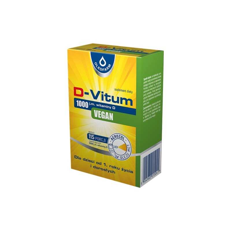 Vitamina D3 vegana in spray 1000 UI Oleofarm (7 ml)