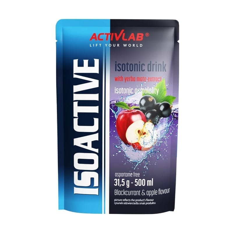 Isotonico in polvere Isoactive Activlab, ribes nero e mela (31,5 g)