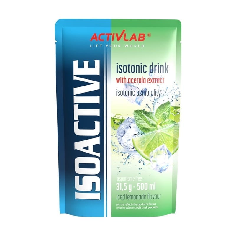 Isotonico in polvere Isoactive Activlab, limonata ghiacciata con acerola (31,5 g)
