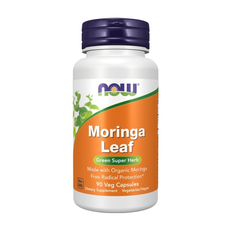 Foglie di moringa NOW (90 capsule)