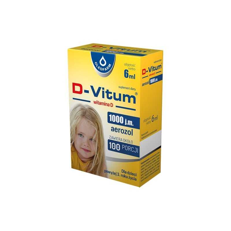Vitamina D3 1000 UI in spray per bambini D-Vitum Oleofarm (6 ml)