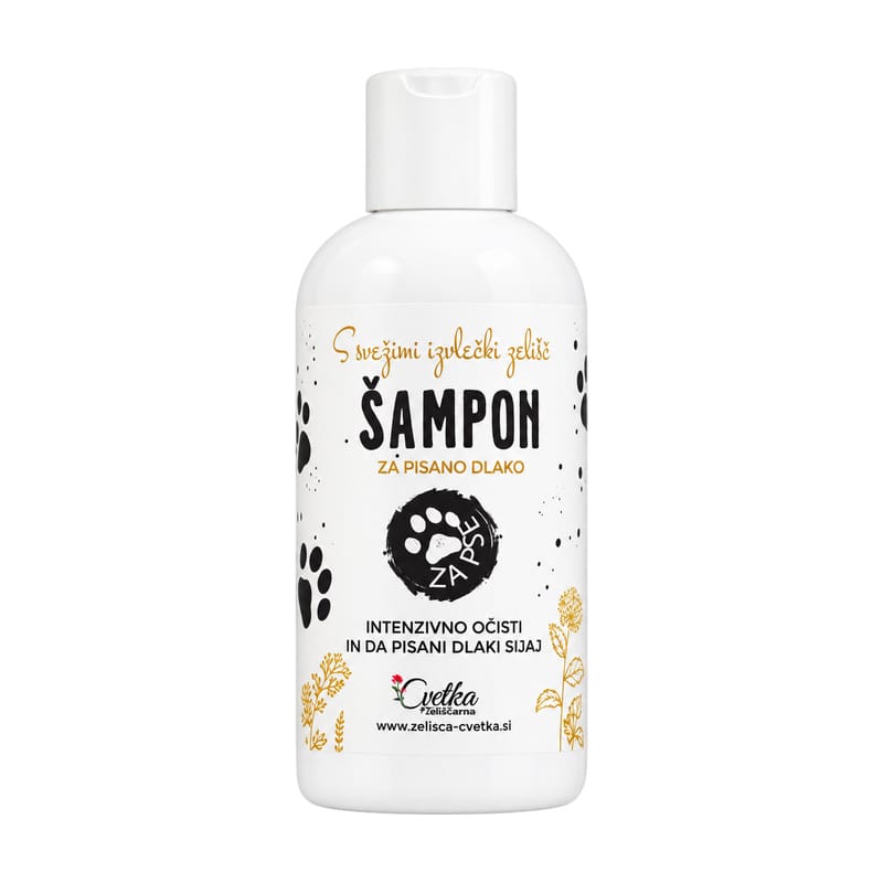 Shampoo per pelo di cane variegato Cvetka (250 ml)