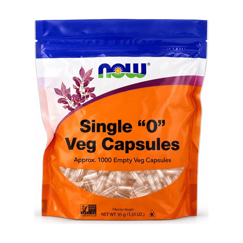 Capsule vuote vegane misura 0 NOW (1000 capsule)