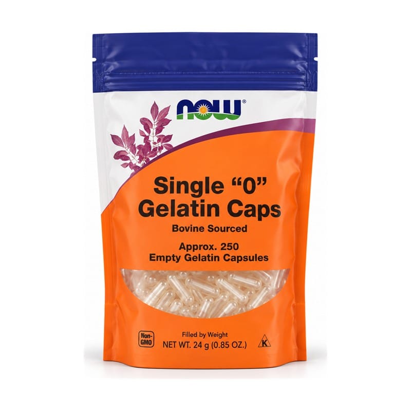 Capsule vuote in gelatina misura 0 NOW (250 capsule)